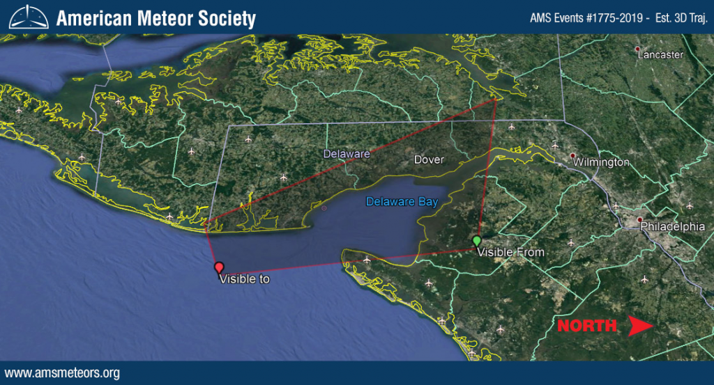 AMS Event #1775-2019 – Estimated 3D trajectory